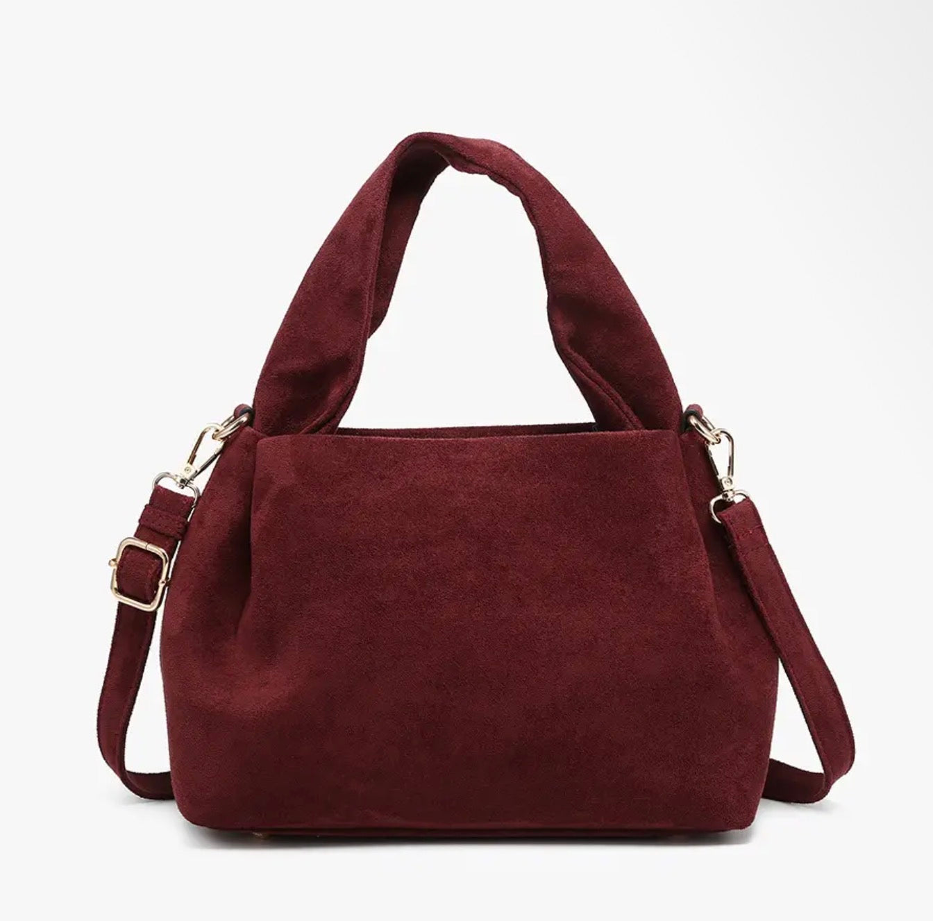 Mahogany Lia Satchel Bag | Jen & Co - M2854-MHGNY