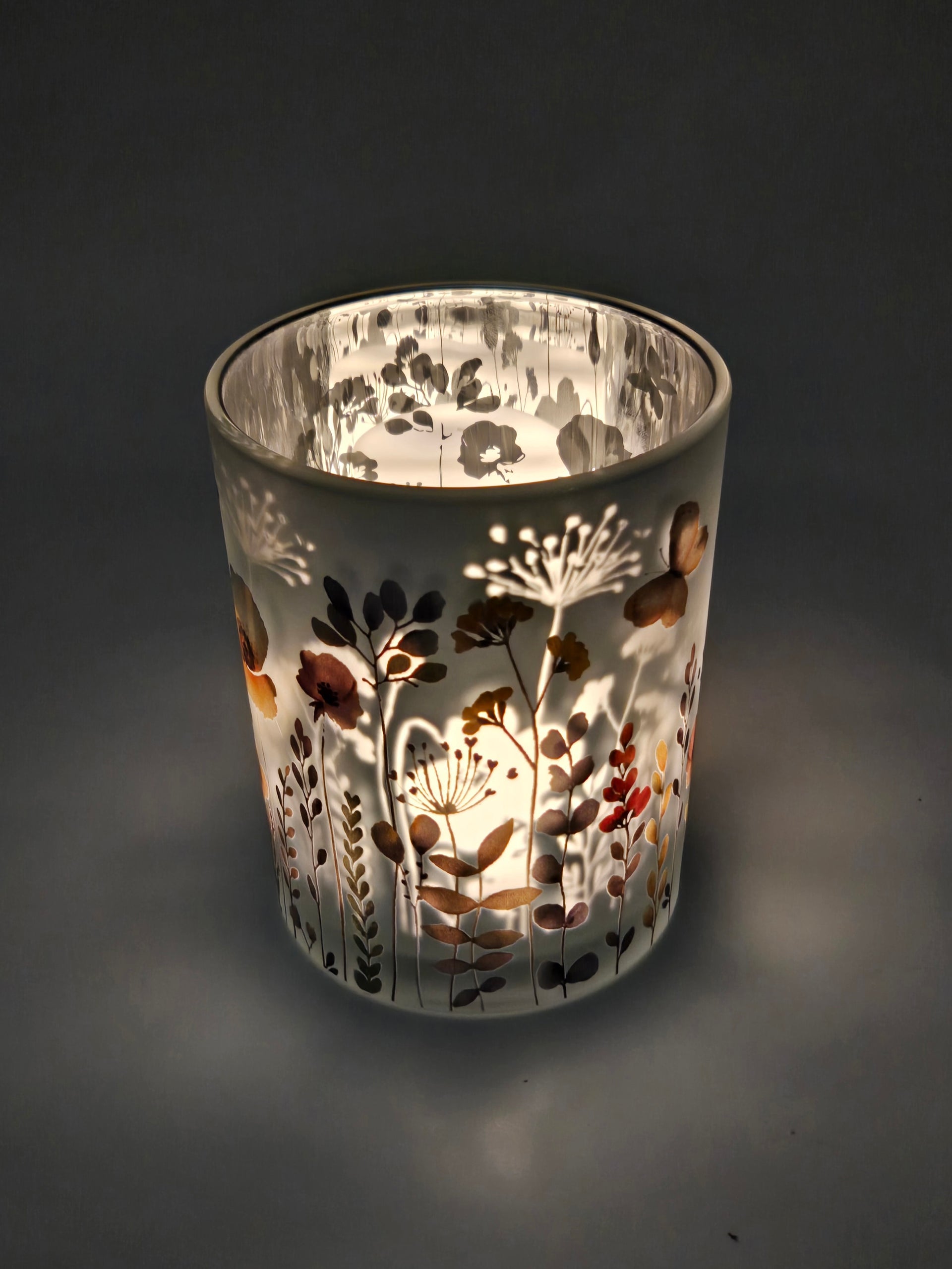 Wildflower Candle Holder "4x5" Melrose 11039