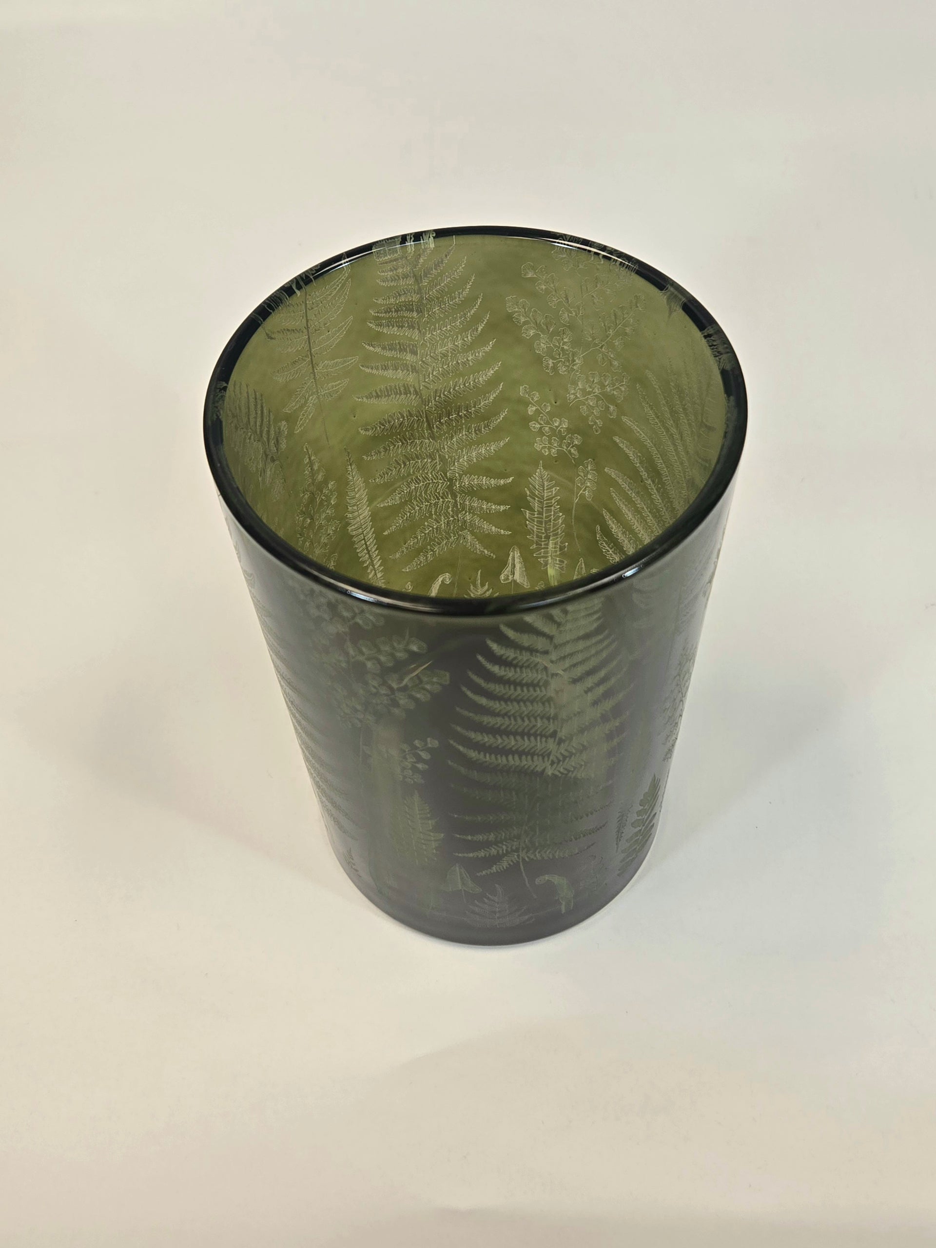 Green Leaf Candle Holder 4.5"x7" Melrose 11200