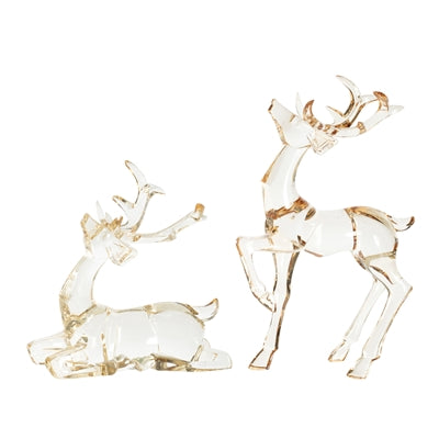 Acrylic Sitting Deer Decor Melrose 12455