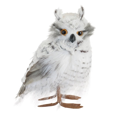 Foam and Faux Fur Owls Melrose 12837