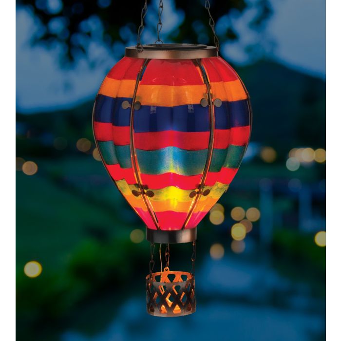 Multi Stripe Hot Air Balloon Solar Lantern LG Regal 13512