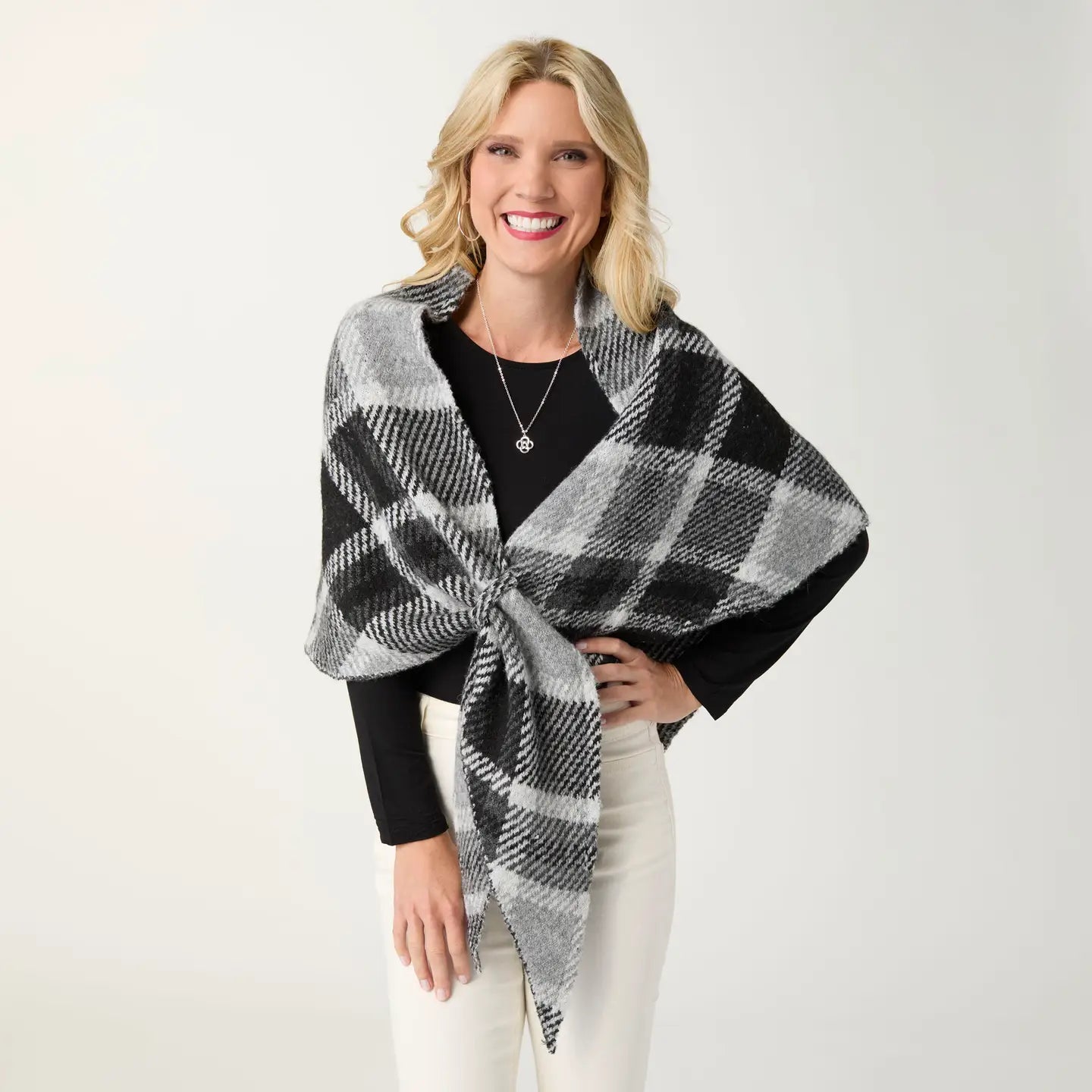 Soren Grey Triangle Scarf 2634005