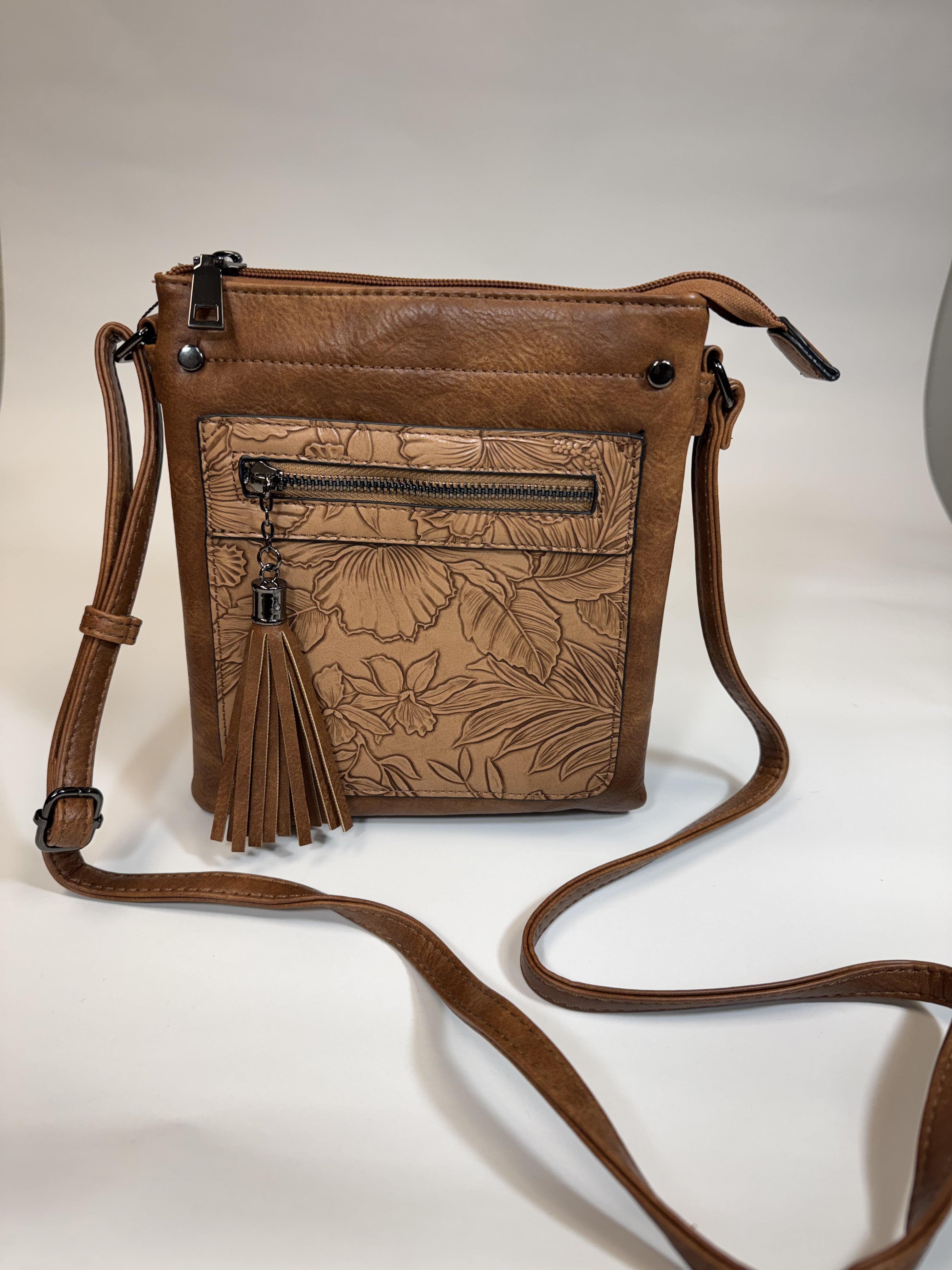 Sara Brown  Cross Body with Tassel Liz Soto Handbags 3300