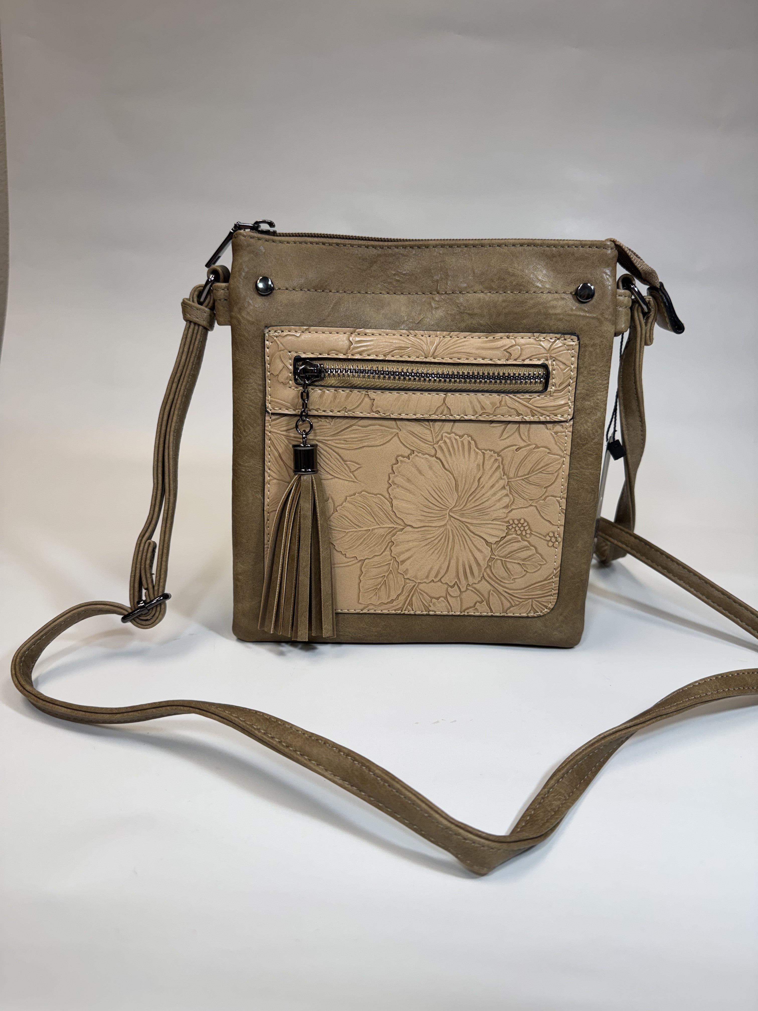 Sara Sand  Cross Body with Tassel Liz Soto Handbags 3300