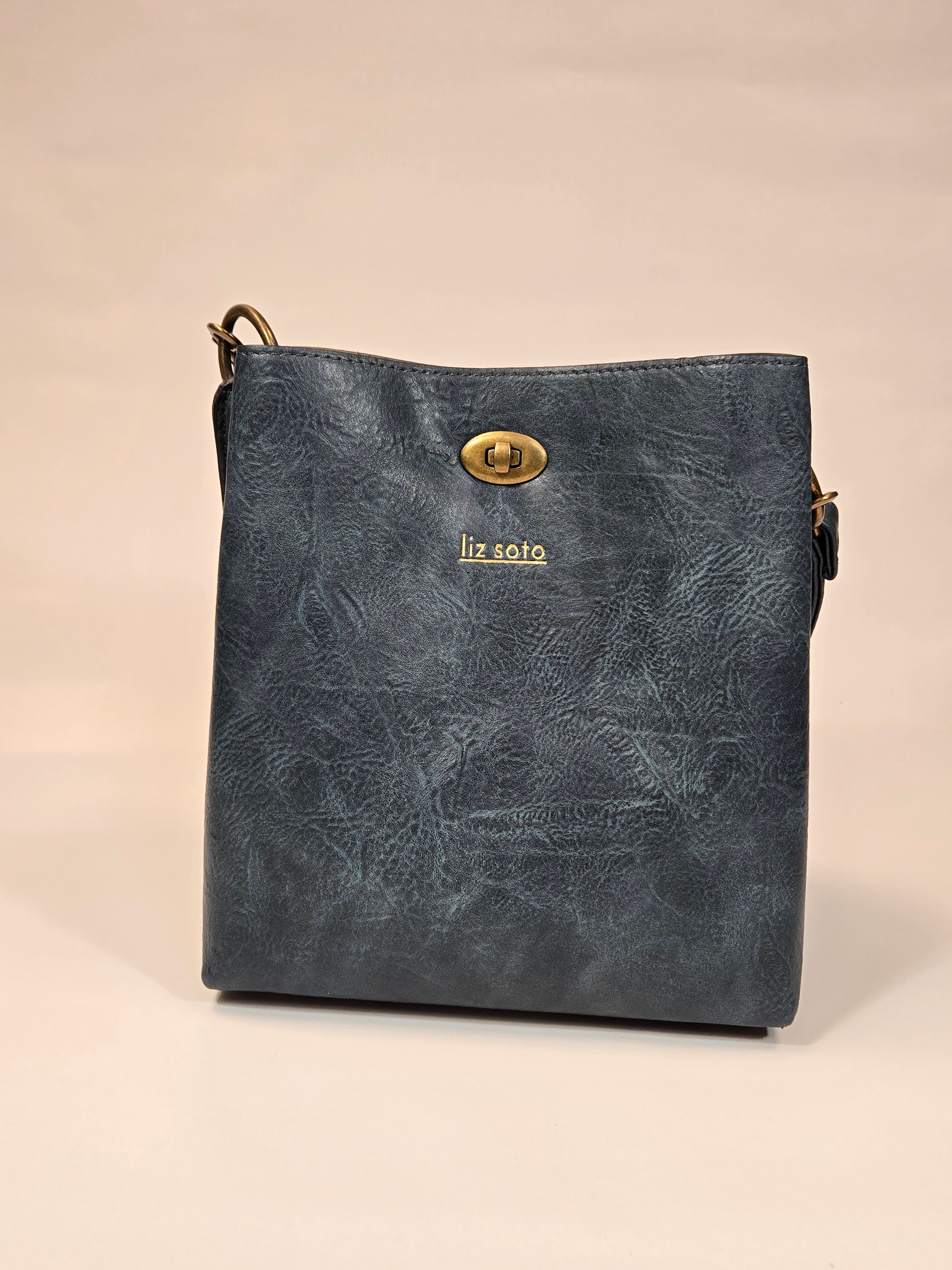 Lola Blue Bucket Handbag Liz Soto Handbags 3316
