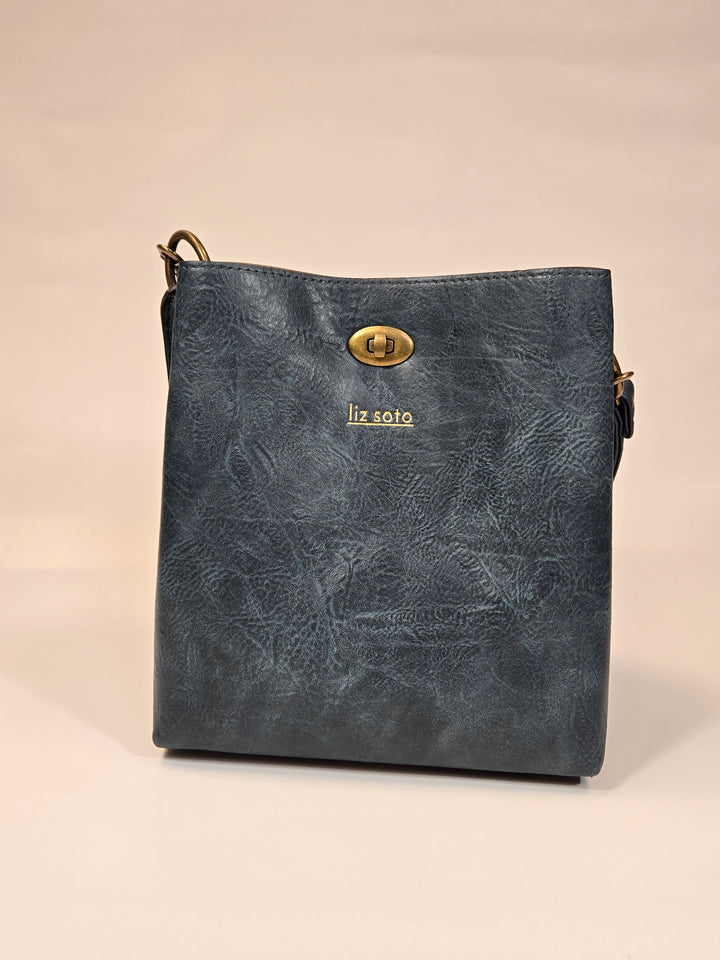 Lola Blue Bucket Handbag Liz Soto Handbags 3316