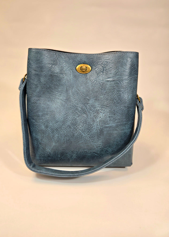 Lola Blue Bucket Handbag Liz Soto Handbags 3316