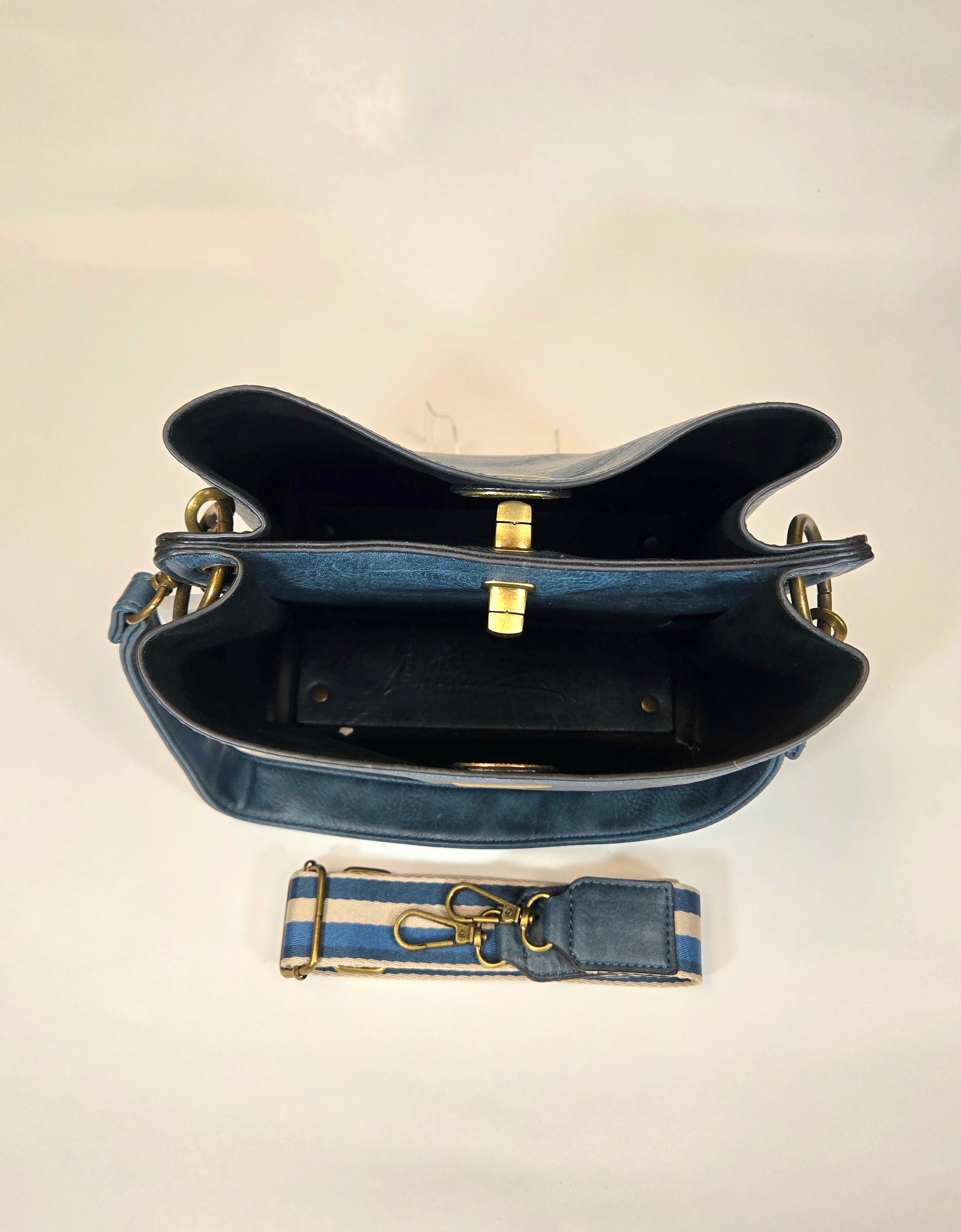Lola Blue Bucket Handbag Liz Soto Handbags 3316