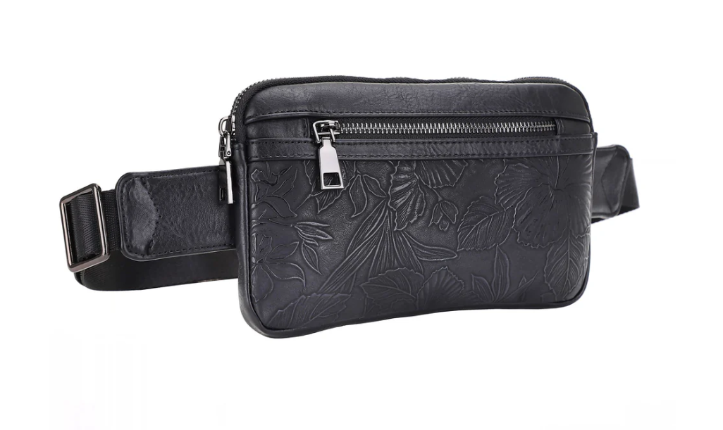 Mia Black Belt Bag or Cross Body Liz Soto Handbags 3319