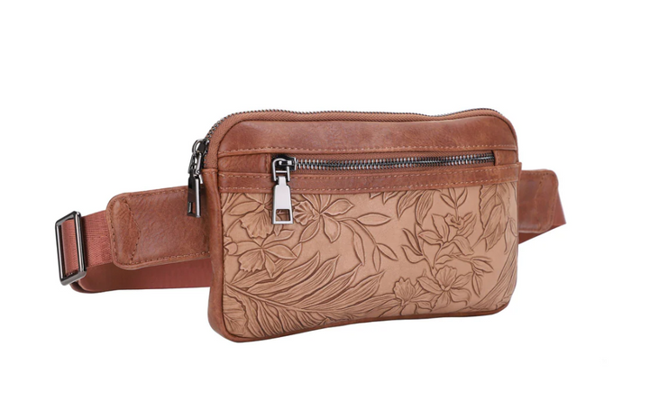 Mia Brown Belt Bag or Cross Body Liz Soto Handbags 3319