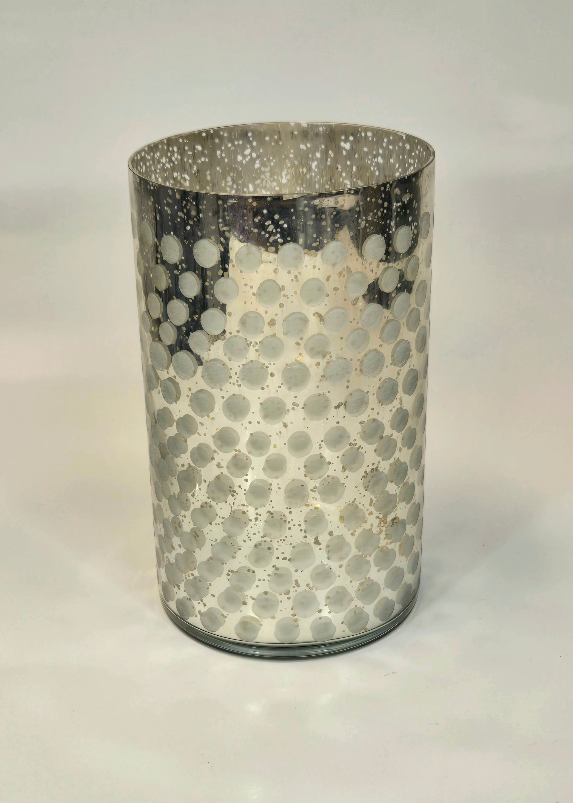 Dotted Glass Candle Holder 8 H A Light Garden Decor 513331