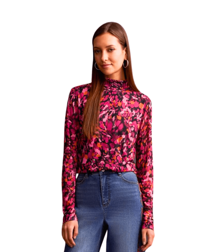 Turtleneck Lined Top Tribal 56210-2401-3121
