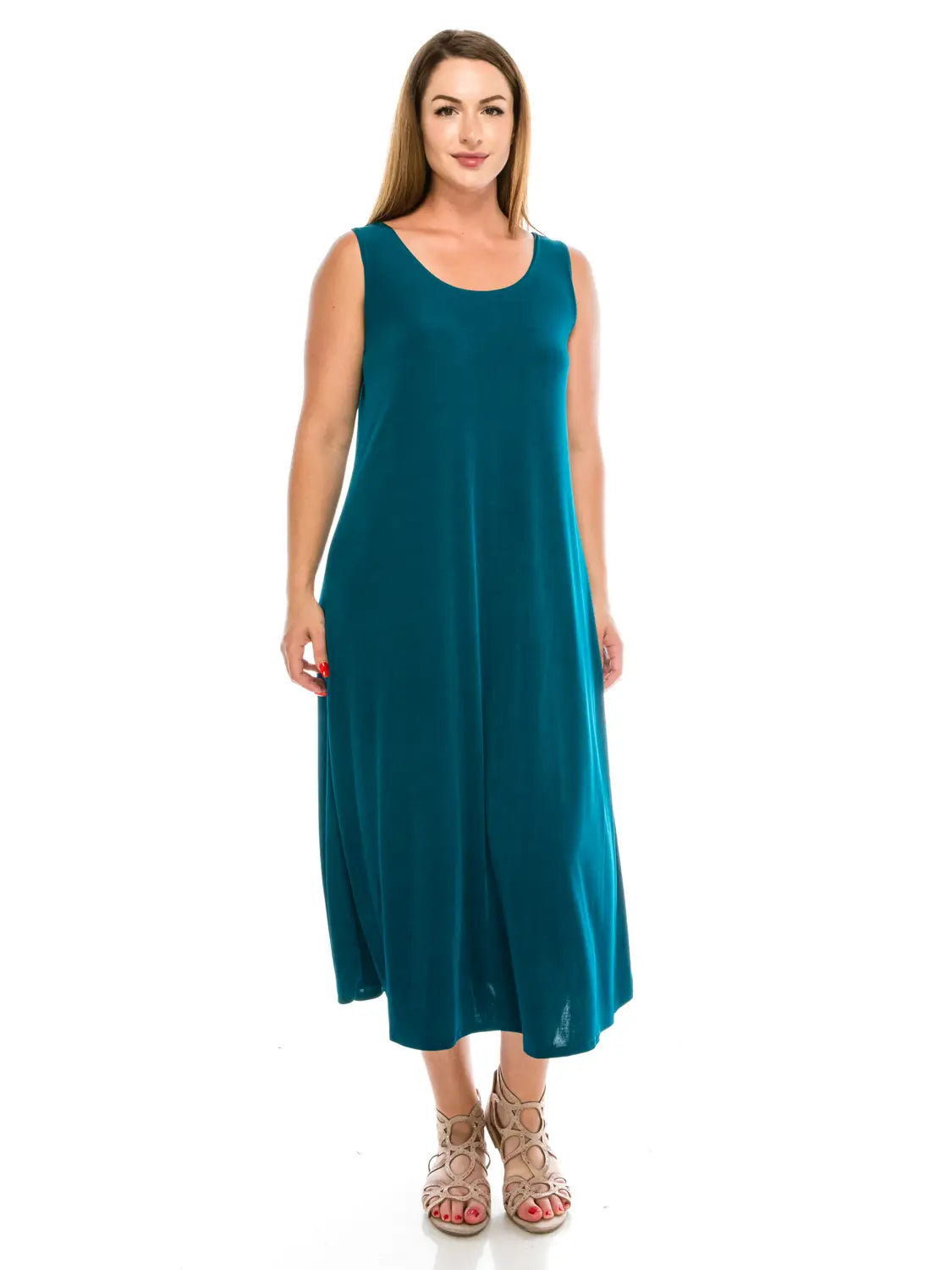 Long Tank Dress Jostar Teal 7000BN-TRS1