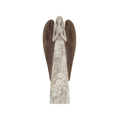 Resin Angel w/ Larger Floral Melrose 74071