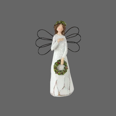 Angel With Wreath Decor Melrose 80561