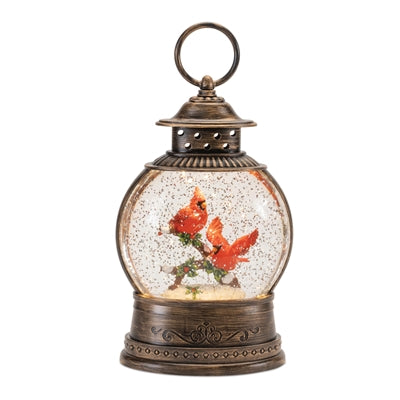 LED Snowglobe w/ Cardinals Melrose 90044