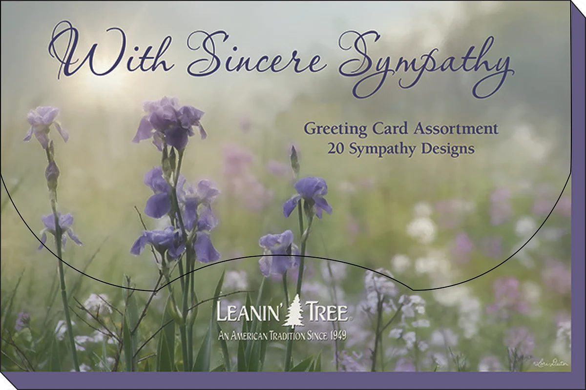 With Sincere Sympathy Greeting Card Assortment Package Leanin Tree AST90815