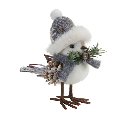 Forward Facing Winter Bird Decor Melrose 91243