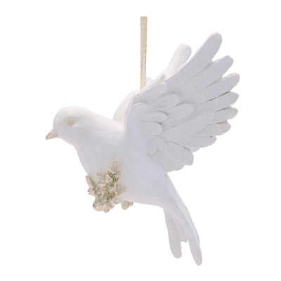 Resin Dove Ornament (Downward) Melrose 97129