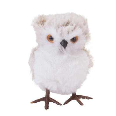 Faux Fur Owl Decor (Forward Facing) Melrose 98407