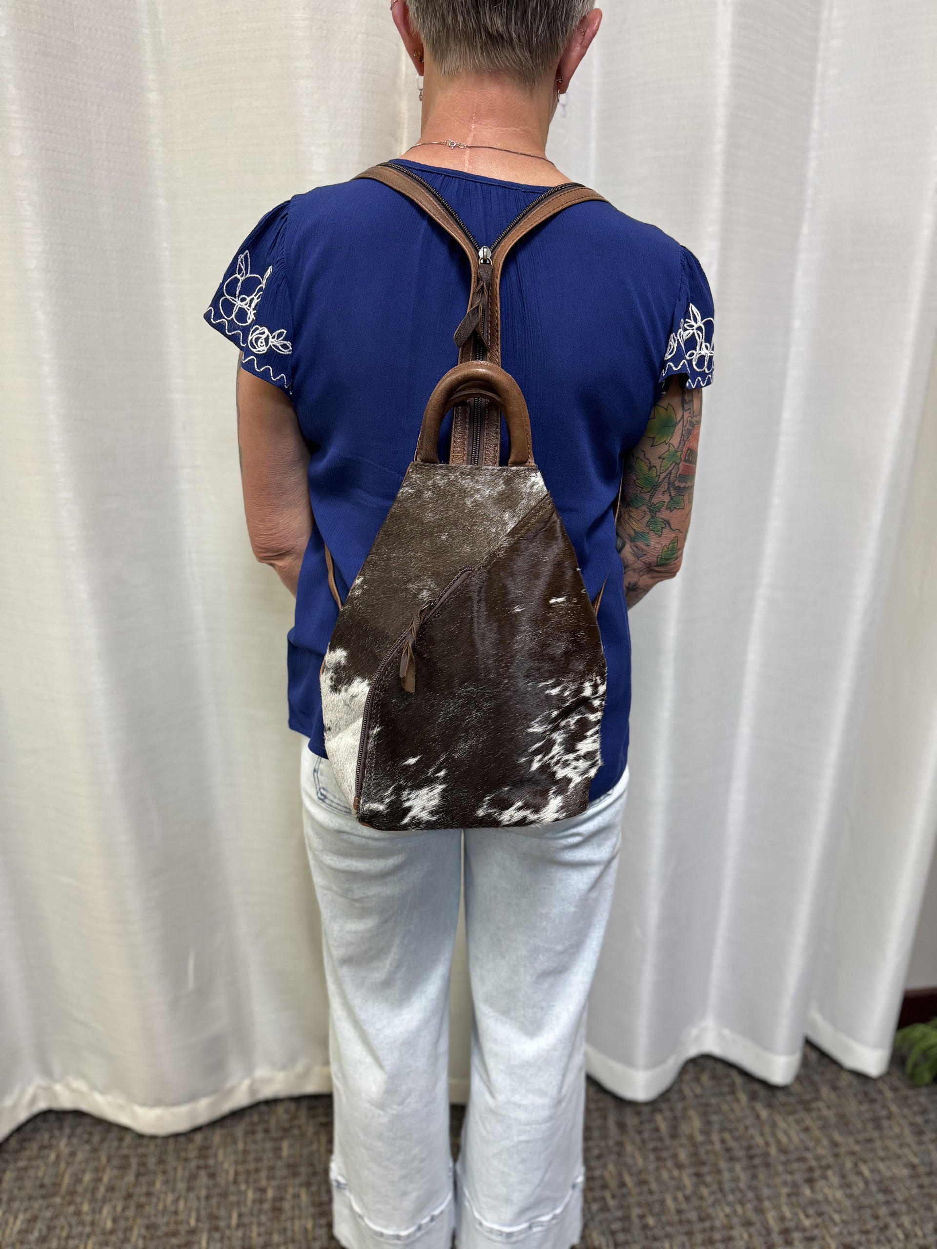 Backpack Hair On Leather Handbag American Darling ADBG996A