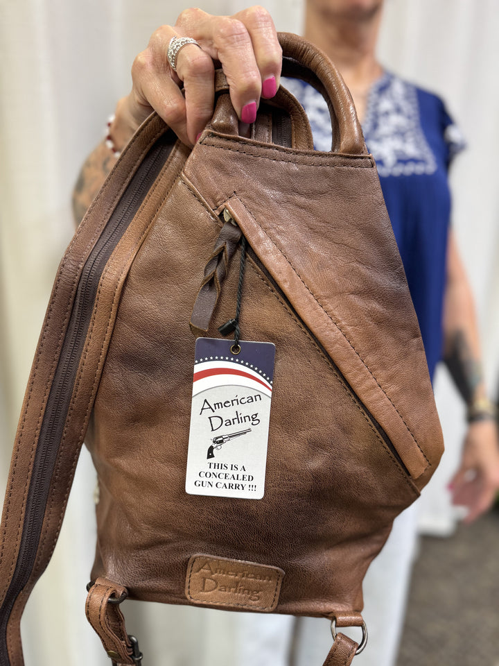 Backpack Hair On Leather Handbag American Darling ADBG996A
