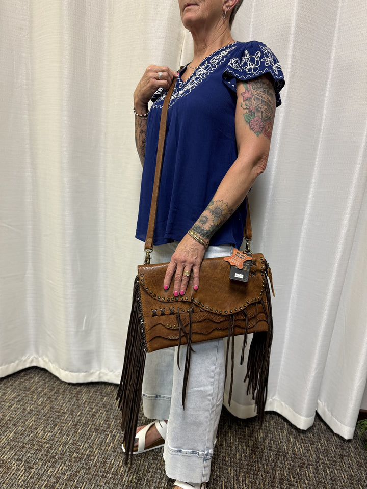 Crossbody Leather Handbag American Darling ADBGM307A