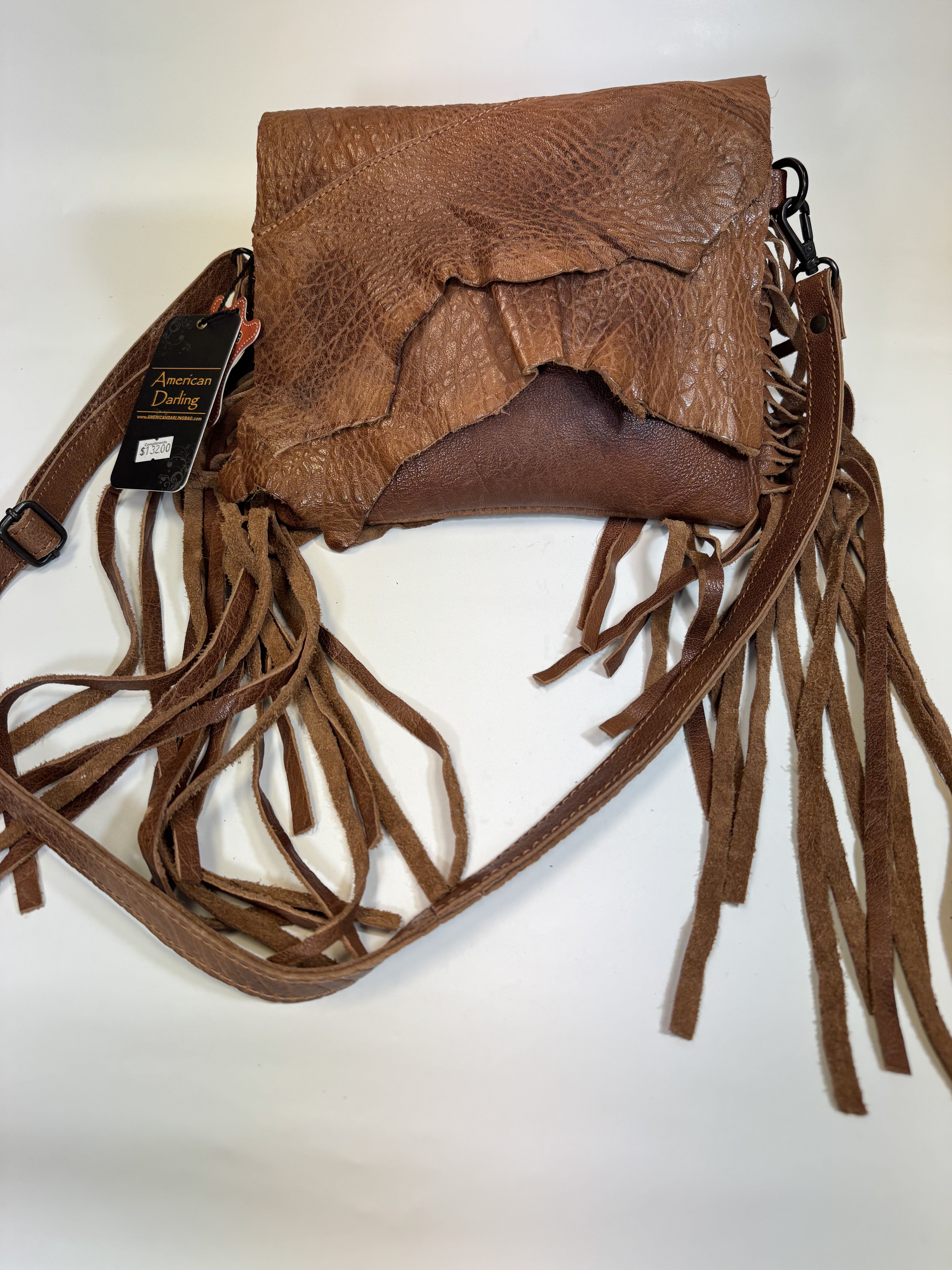 Raw Layered Leather Handbag American Darling ADBGZ114A