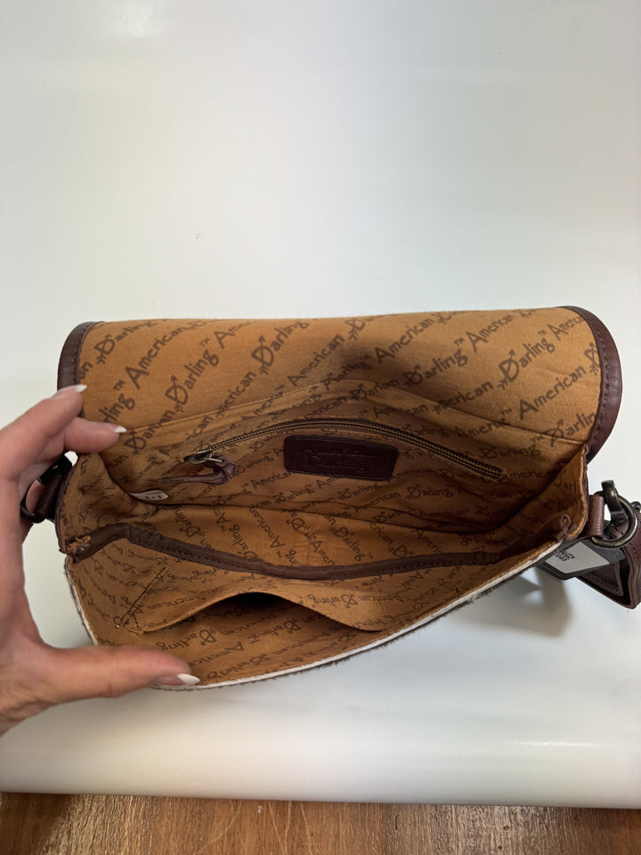 Leather Tooled Horse Head Handbag American Darling ADBGZ342