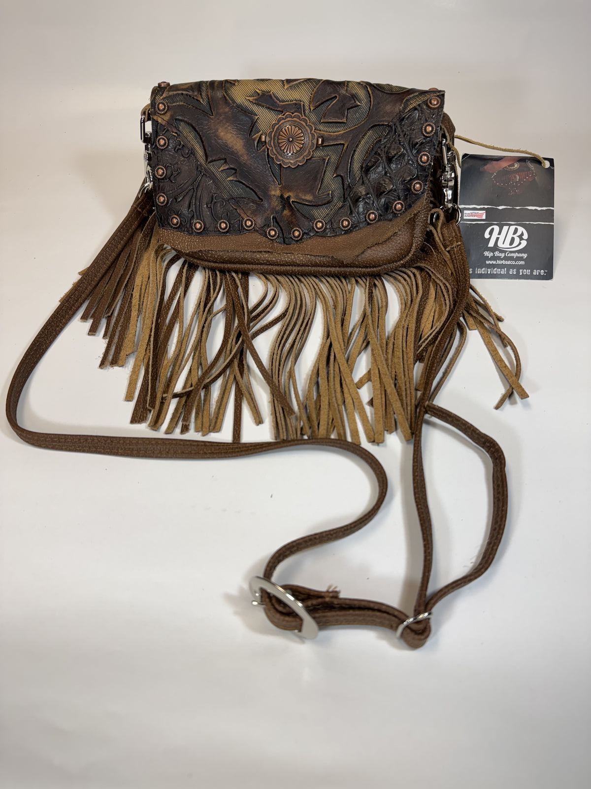 Billy Zip Top Fringe Hip Bag