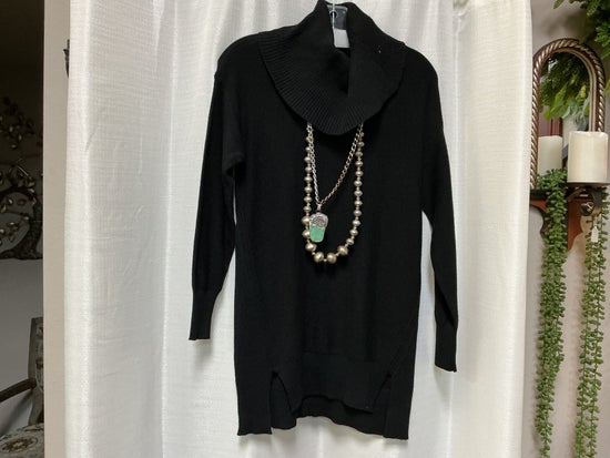 Black Long Cowl Neck Sweater Charlie B C2659-974A-001