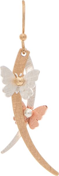 Mlt Arc Brass Butterfly Rain Jewelry E4521M