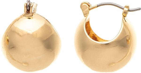 Pincatch Ball Hoop Gold Rain Jewelry E4808G
