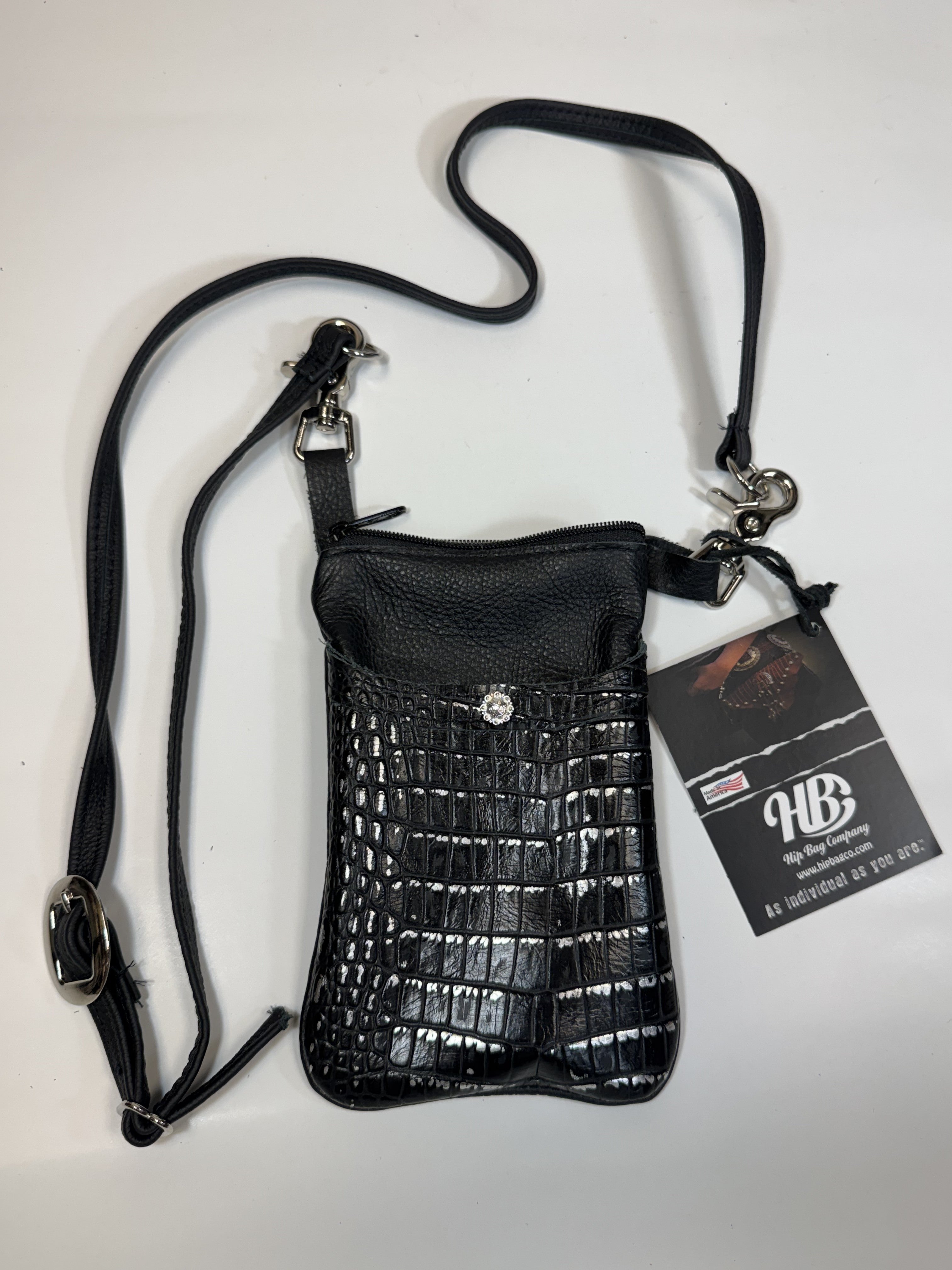 Ella Cell Black Hip Bag