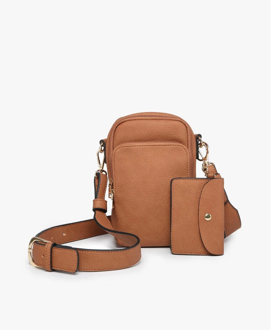 Brown Parker Crossbody Bag | Jen & Co - M2080-BR