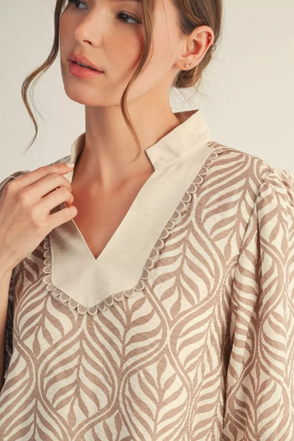 Taupe Blouse Jodifl H50038
