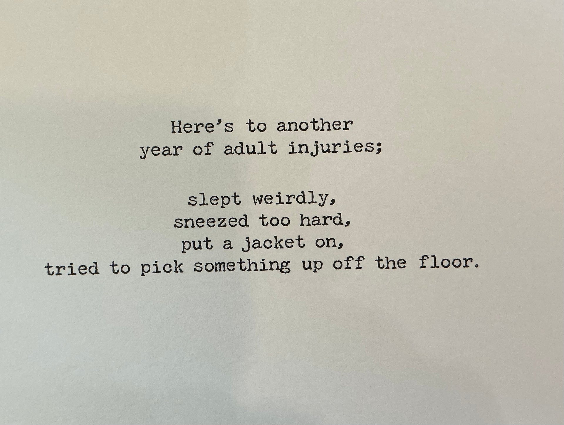Adult Injuries Trash Talk by Annie Card 73712