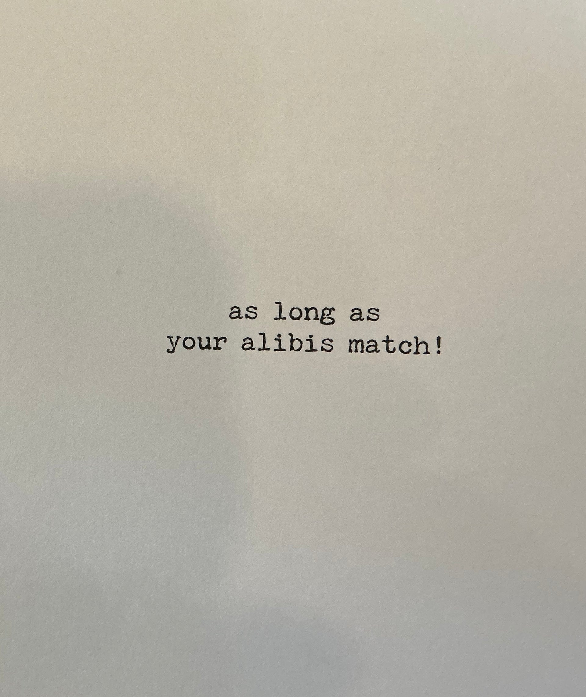 Alibis Trash Talk by Annie Card 73614