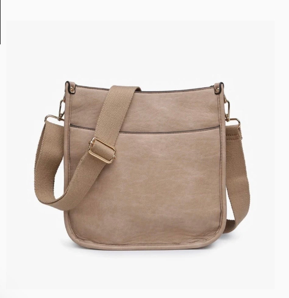 Beige Posie Crossbody Bag | Jen & Co - M2168-BG
