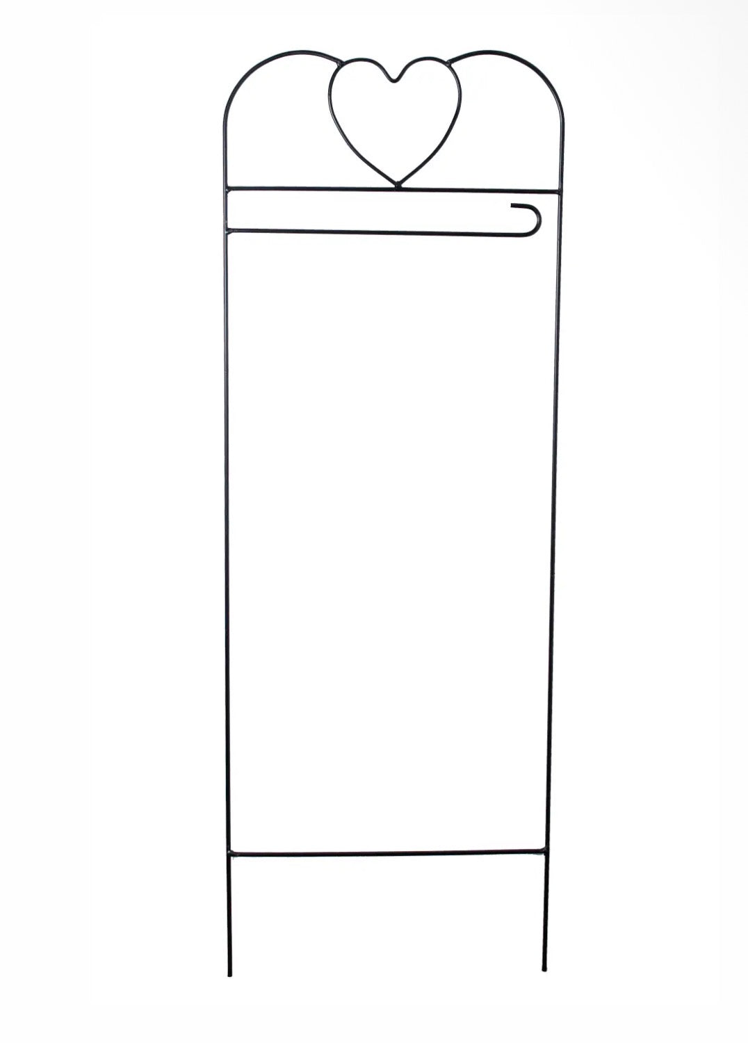 Wrought Iron Black Heart Arbor for Garden Flags 41 H Briarwood Lane