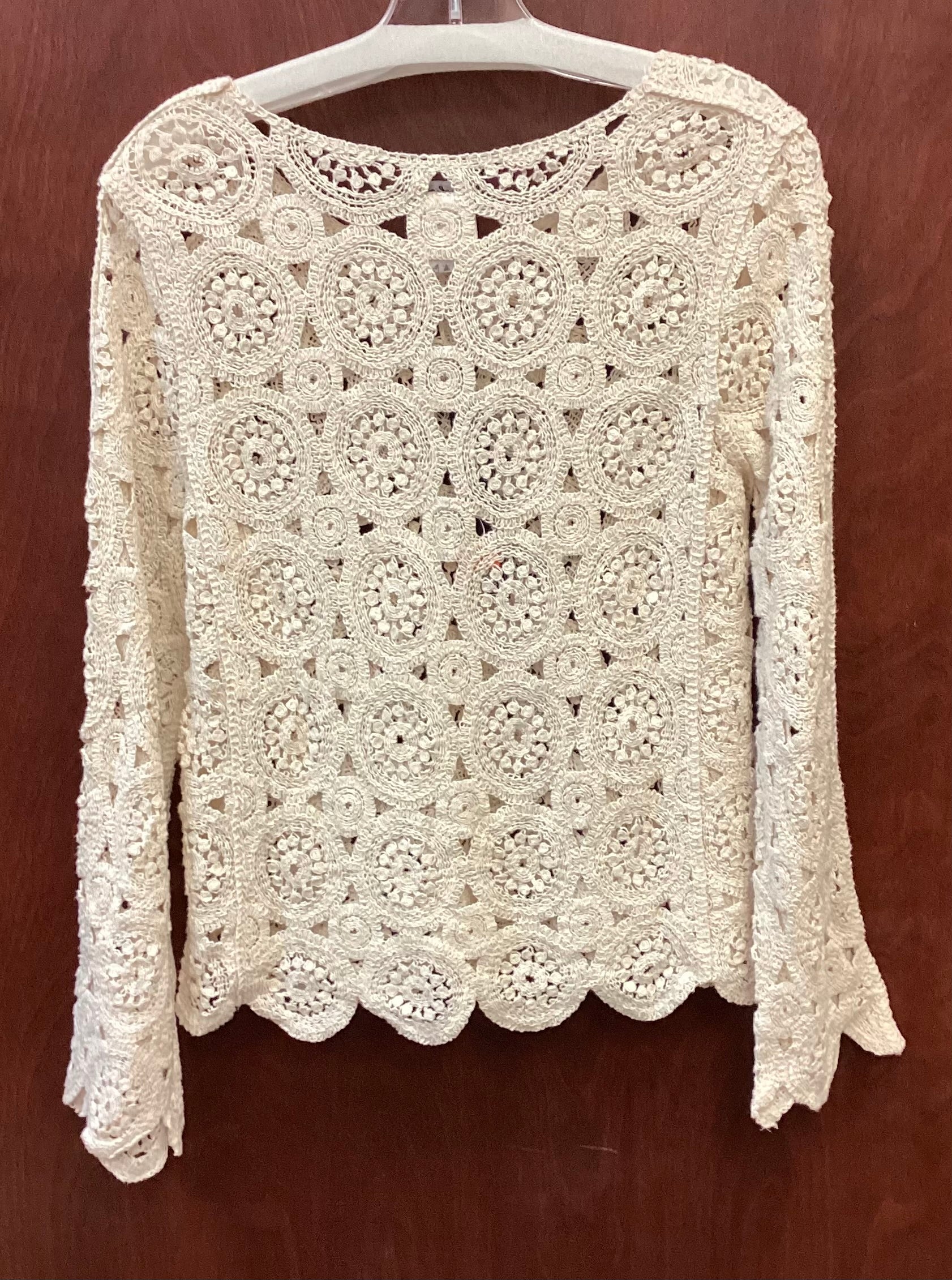 Charlie B C4498-776B White Knit Top