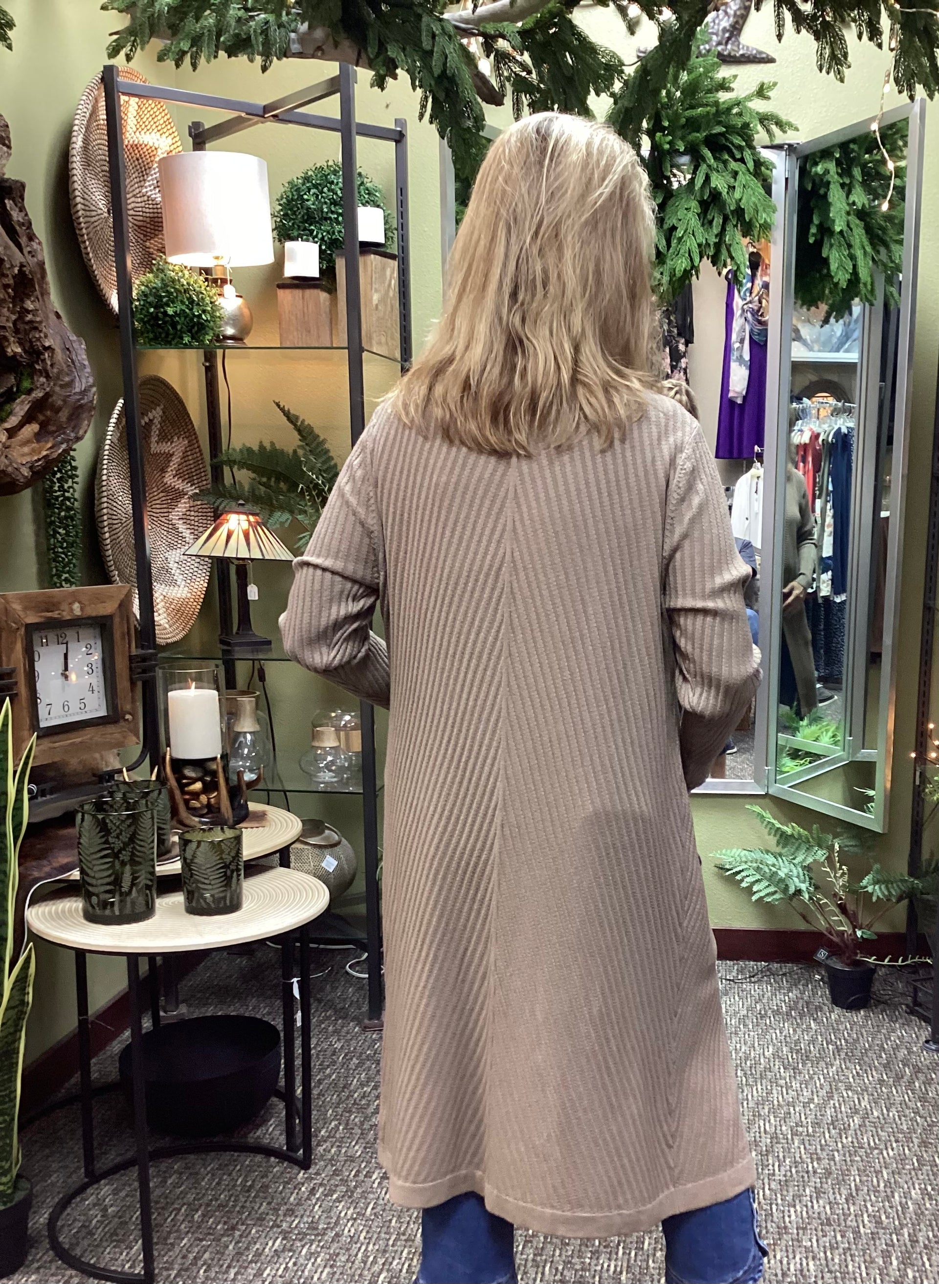 Long Cardigan Beige Evidence 95179