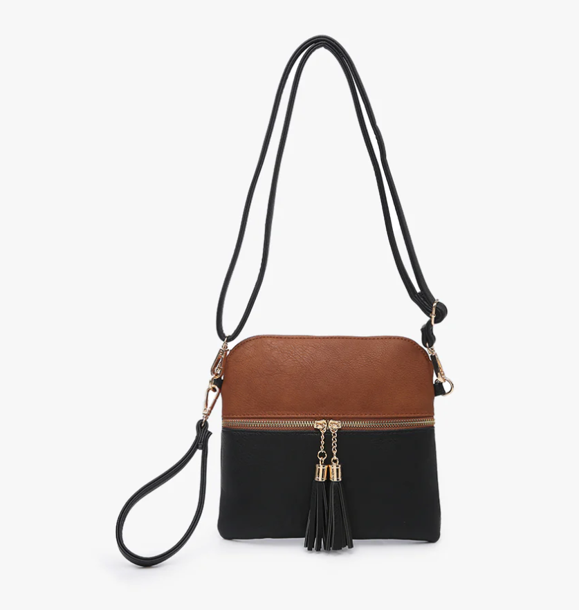 Tara Black Brown Jen & Co Bag M1785-BK.BR