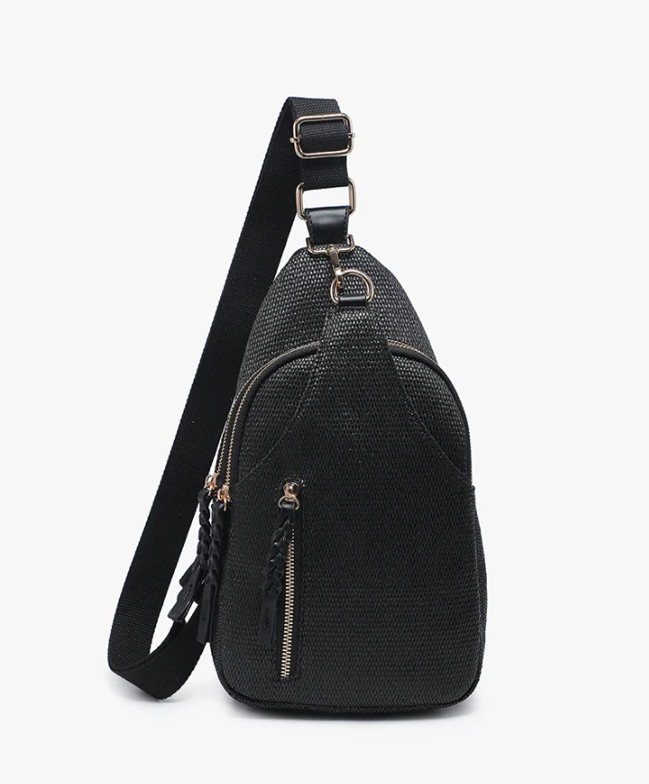 Nikki Straw Jen & Co Bag M2342MSTW-BK
