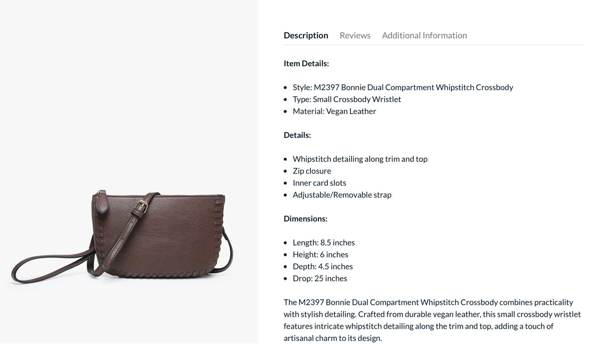 Bonnie Tan Bag Jen & Co M2397