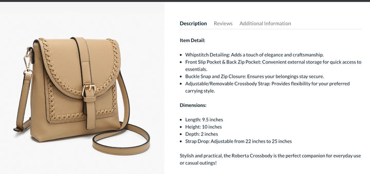 Roberta Bag Jen & Co M2682-lsg