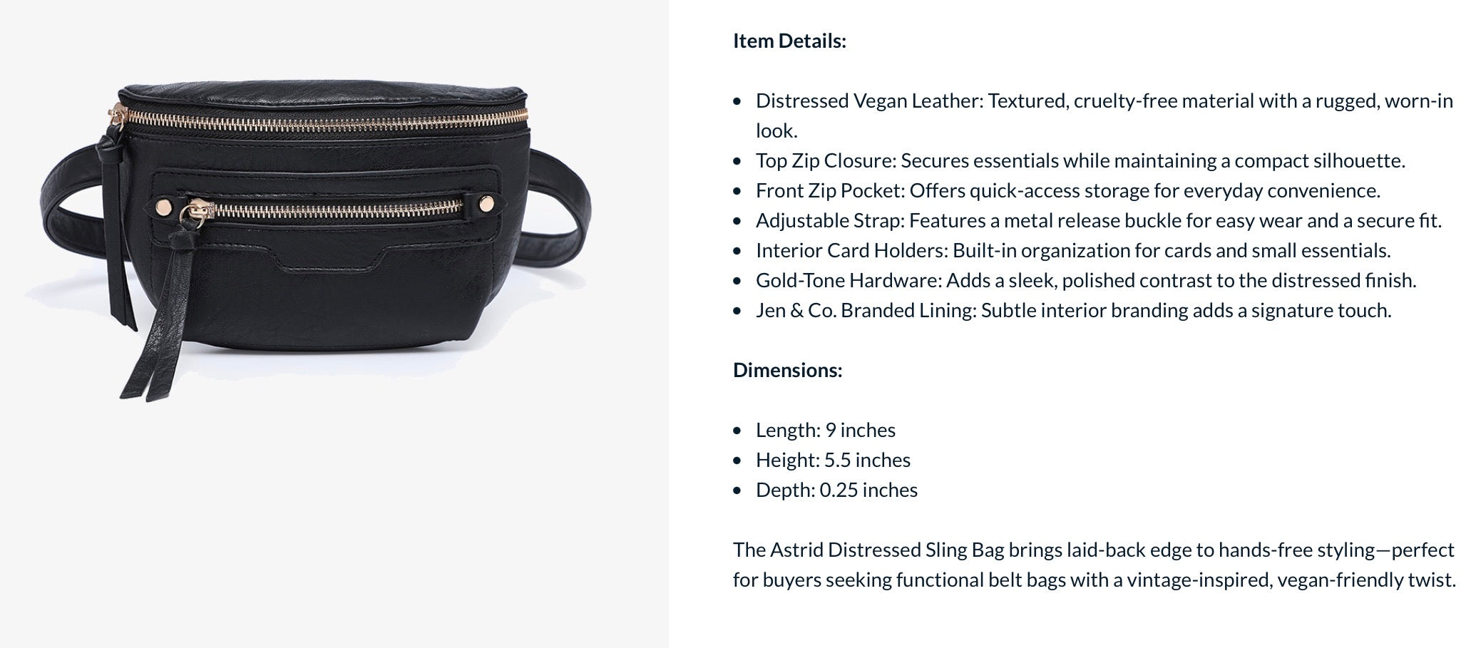 Astrid Sling Bag Jen & Co Bag M2741-MD