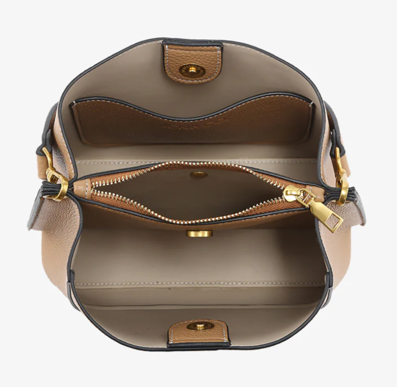 Corinna Vegan Leather Bucket Bag for Women Jen&Co