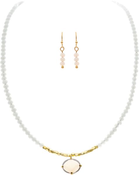 Opal Drop Necklace Gold Rain Jewelry N2825G